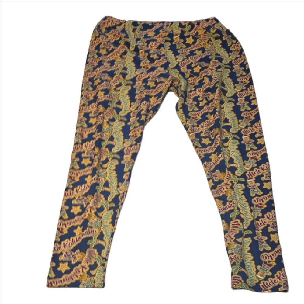 ♡LuLaRoe Christmas Patterned Leggings TC2